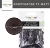 BabySnap T5 Druckknöpfe (12,4mm) matt B06 dunkelbraun Produktbild-Vorschau 4