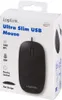 The image shows the retail packaging of a LogiLink Ultra Slim USB Mouse. Produktbild-Vorschau