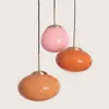 Kurta Pendelleuchte, Rosa Glas und Metall, 76.4 cm Höhe, 30 Produktbild-Vorschau 3