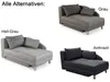 Récamiere-Schlafsofa Federkern Couch Liege Gästebett mit Produktbild-Vorschau 12