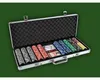 Pokerový kufřík Pokerová sada Laserové pokerové žetony 500 Náhled obrázku produktu 4