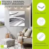 ARTland Wandbild Alu für Innen & Outdoor Schöne graue Welle Produktbild-Vorschau 2