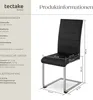 tectake® Set Schwingstuhl Bettina gepolstert mit Produktbild-Vorschau 5