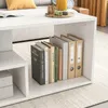 A white coffee table with books and binders on a shelf, in a living room setting. Náhľad obrázku produktu
