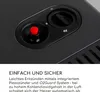Close-up of a black heater control panel with a red ignition button and a dial. Produktbild-Vorschau