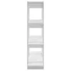 vidaXL Bücherregal/Raumteiler Weiß 100x30x123,5 cm Produktbild-Vorschau 4