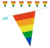 Goodymax® Wimpelkette 10 m Regenbogen Rainbow STREIFEN Produktbild-Vorschau 1
