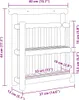 vidaXL Wandregal Wandhalterung Natur 40 x 13 x 44 cm Bambus Produktbild-Vorschau 7