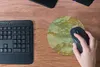 MuchoWow® Mauspad Mousepad Marmor - Muster - Grün - Gold Produktbild-Vorschau 4
