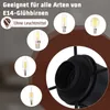 ZMH Deckenlampe 2 Flammig Schwarz E14 Deckenleuchte 350° Produktbild-Vorschau 2