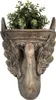 Clayre & Eef Blumentopf 30x15x43 cm Braun Keramikmaterial Produktbild-Vorschau 4