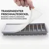 Eiswürfelform Silikon mit Deckel 2er Set, BPA-frei, Produktbild-Vorschau 2