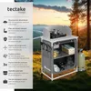 Cuisine de camping en aluminium 76 x 53,5 x 107 cm - gris Voir les images du produit 2