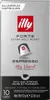 A product shot of a box of illy Forte Espresso coffee capsules. Produktbild-Vorschau