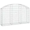 vidaXL Gabion avec arc surélevé 150x30x80/100 cm Fer Voir les images du produit 1