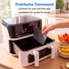 MEDION P25 XXL Flex M Airfryer mit 2 Kammern - 10,8 Liter - Produktbild-Vorschau 4