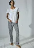 Vivance Dreams Pyjamahose schwarz-weiß gemustert Größe Produktbild-Vorschau 4