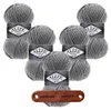 5 x ALIZE Superlana Maxi 87 Coal Grey mit Label Produktbild-Vorschau 1