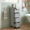Relaxdays Badezimmerschrank, 4 Schubladen, HxBxT: 82 x 30 x Produktbild-Vorschau 5