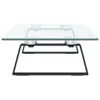 vidaXL Monitorständer Schwarz 60x20x8 cm Hartglas und Produktbild-Vorschau 5
