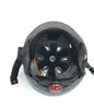 The inside of a blue bicycle helmet is shown against a white background. Podgląd zdjęcia produktu
