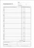 A blank form for recording training progress, with columns for days of the week and specific activities. Anteprima dell’immagine prodotto