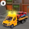 MalPlay Auto transporter Pannenhilfe LKW PKW Schlepper  LED Produktbild-Vorschau 9