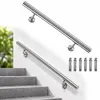 Mucola Treppengeländer SilberØ 4,2 cm Wand Geländer Produktbild-Vorschau 1