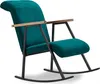 Hanah Home, Yoka - Petrol Blue, Schaukelstühle, Petrolblau, Produktbild-Vorschau 3