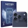 A product box for screen protectors is shown next to a smartphone with camera lens protectors applied. Produktbild-Vorschau