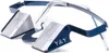 Sicherungsbrille "Classic" von YY Vertical; blau mit markanten Halterungen. Produktbild-Vorschau