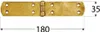 Kistenband mit vernietetem Stift gelb verzinkt 180x33x2,0mm Produktbild-Vorschau 2