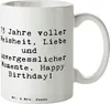 Mr. & Mrs. Panda Tasse Spruch 73. Geburtstag - Weiß - Produktbild-Vorschau 1