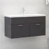 VidaXL 804673, Szary, Drewno, 60 kg, 900 mm, 385 mm, 460 mm Podgląd zdjęcia produktu 2