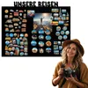 Anwicar Magnettafel Unsere Reisen Schwarz 100x80 cm Produktbild-Vorschau 4