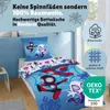 A child's bed with Spiderman-themed bedding. Produktbild-Vorschau