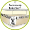 Big Sofa XXL 306 cm Federkern Lounge Couch mit Bezug aus Produktbild-Vorschau 6