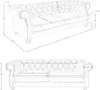 Angel Cerdá 3-Sitzer Chester-Sofa in cognacbraunem Leder Produktbild-Vorschau 8