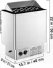 SucceBuy 9KW Saunaofen elektrisch 380V-415V Nass- und Produktbild-Vorschau 8
