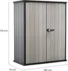 Keter-High Store+-Aufbewahrungsschrank in Holzoptik Produktbild-Vorschau 20