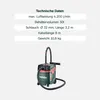 Metabo ASA 30 L PC, 1200 W, Bęben próżniowy, Suchy i Mokry, Podgląd zdjęcia produktu 12
