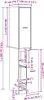 vidaXL Apothekerschrank -Muster -Muster 30 x 41 x 174,5 cm Produktbild-Vorschau 8