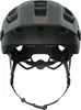 The back view of a green matte ABUS MTB helmet. Náhľad obrázku produktu