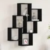 vidaXL Wandregal Wandhalterung Schwarz Eichen-Optik 78 x 15 Produktbild-Vorschau 2