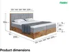 MEBLINI Boxspringbett mit Bettkasten - Gepolstert Produktbild-Vorschau 7