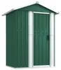 vidaXL Geräteschuppen Grün 126x97,5x177 cm Verzinkter Stahl Produktbild-Vorschau 1