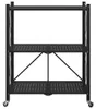 vidaXL Lagerregal auf Rädern Schwarz 71 x 34 x 88 cm Stahl Produktbild-Vorschau 4