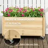 Outsunny Jardiniššre sur roulettes - jardiniššre Voir les images du produit 4