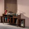 sweeek - Zweifarbiger Vintage XL Schallplattenschrank mit Produktbild-Vorschau 7