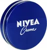 A close-up, top-down view of a round, blue Nivea cream tin. Produktbild-Vorschau
